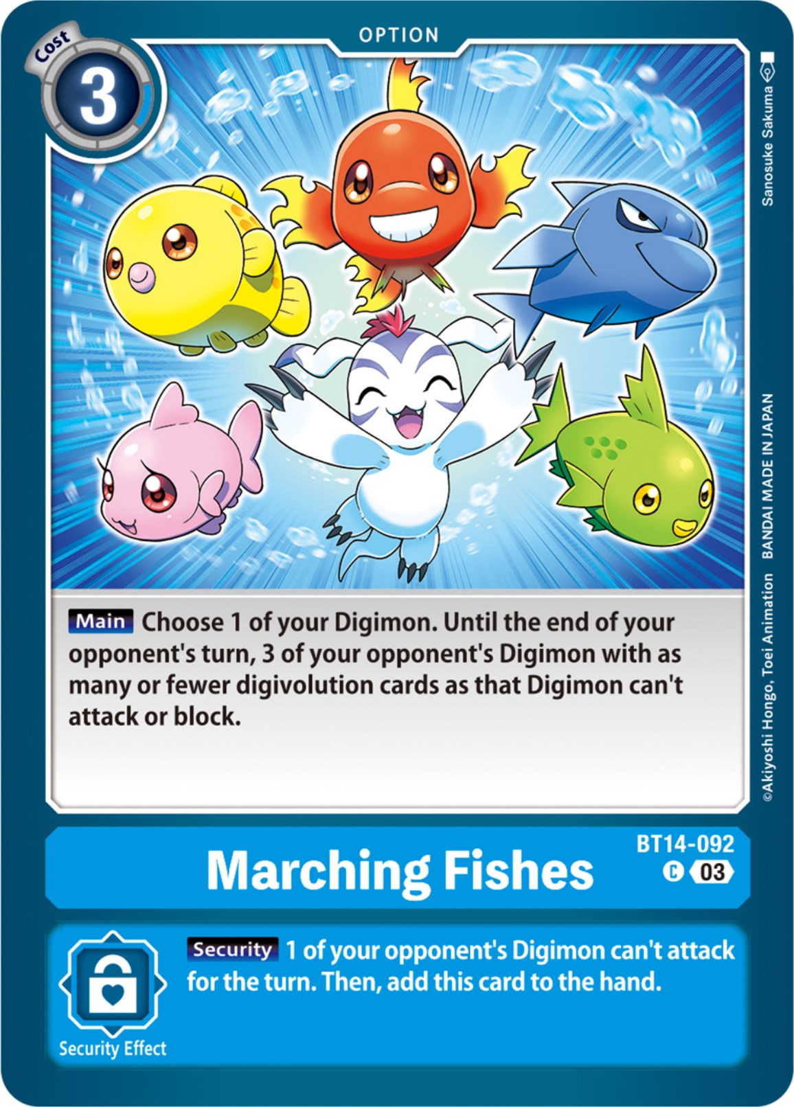 Marching Fishes [BT14-092] [Blast Ace] | Clutch Gaming