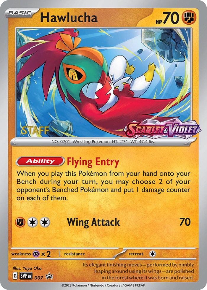 Hawlucha (007) [Staff] [Scarlet & Violet 151] | Clutch Gaming