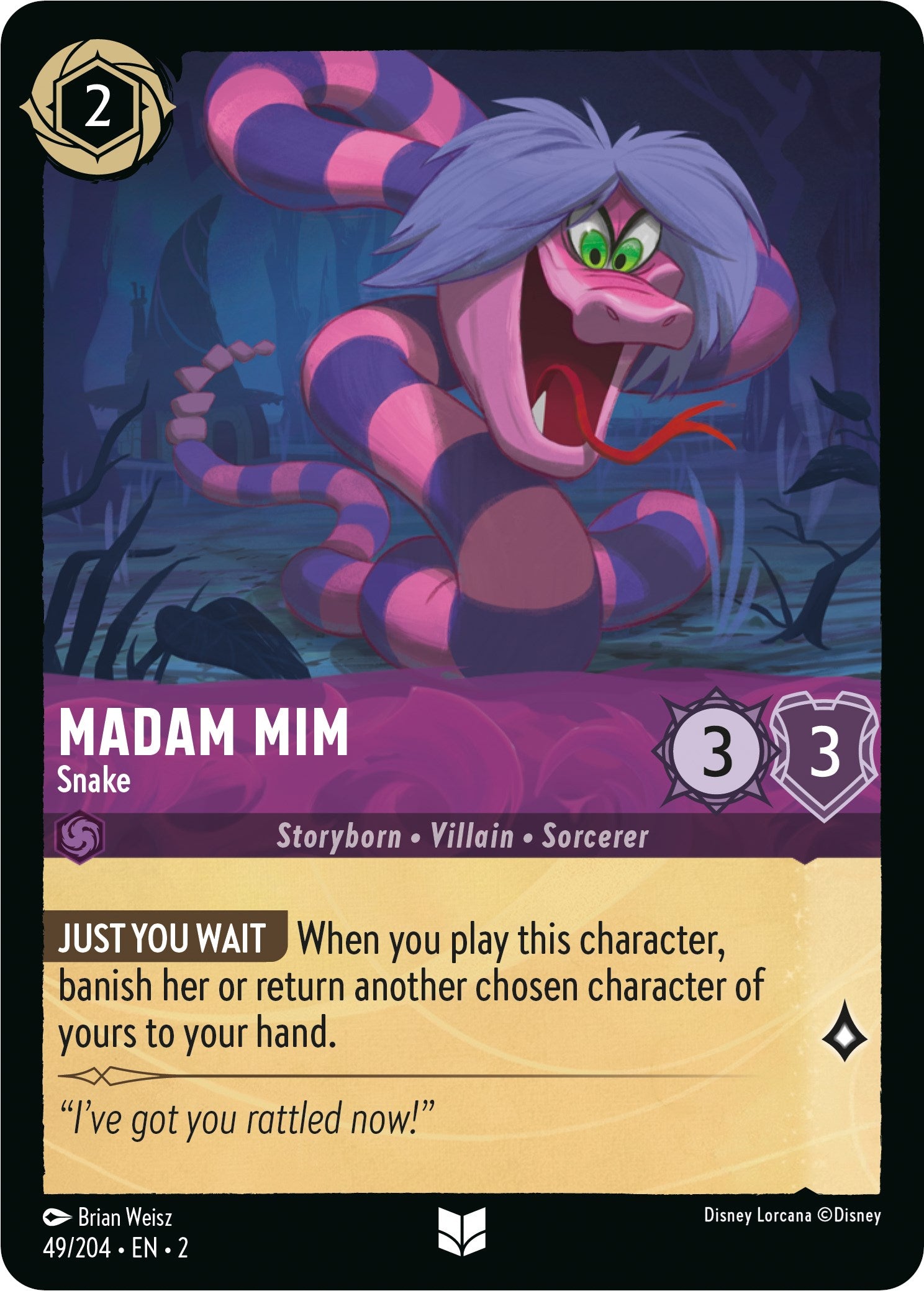 Madam Mim - Snake (49/204) [Rise of the Floodborn] | Clutch Gaming