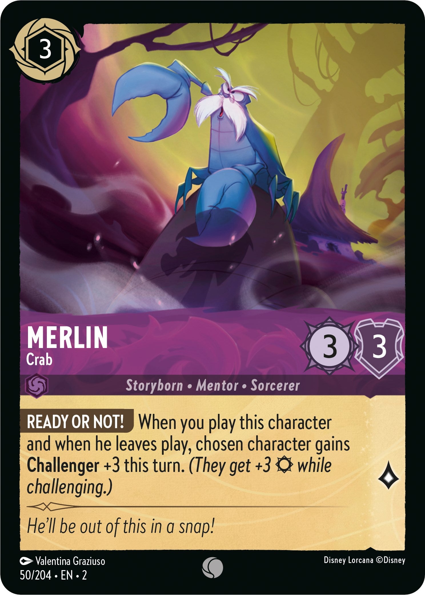 Merlin - Crab (50/204) [Rise of the Floodborn] | Clutch Gaming