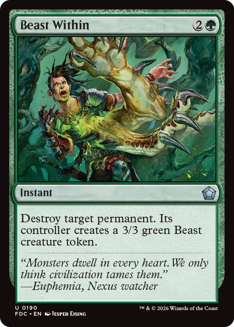 Beast Within [Foundations Commander] | Clutch Gaming