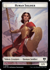 Human Soldier // Elemental (0025) Double-Sided Token [Commander Masters Tokens] | Clutch Gaming