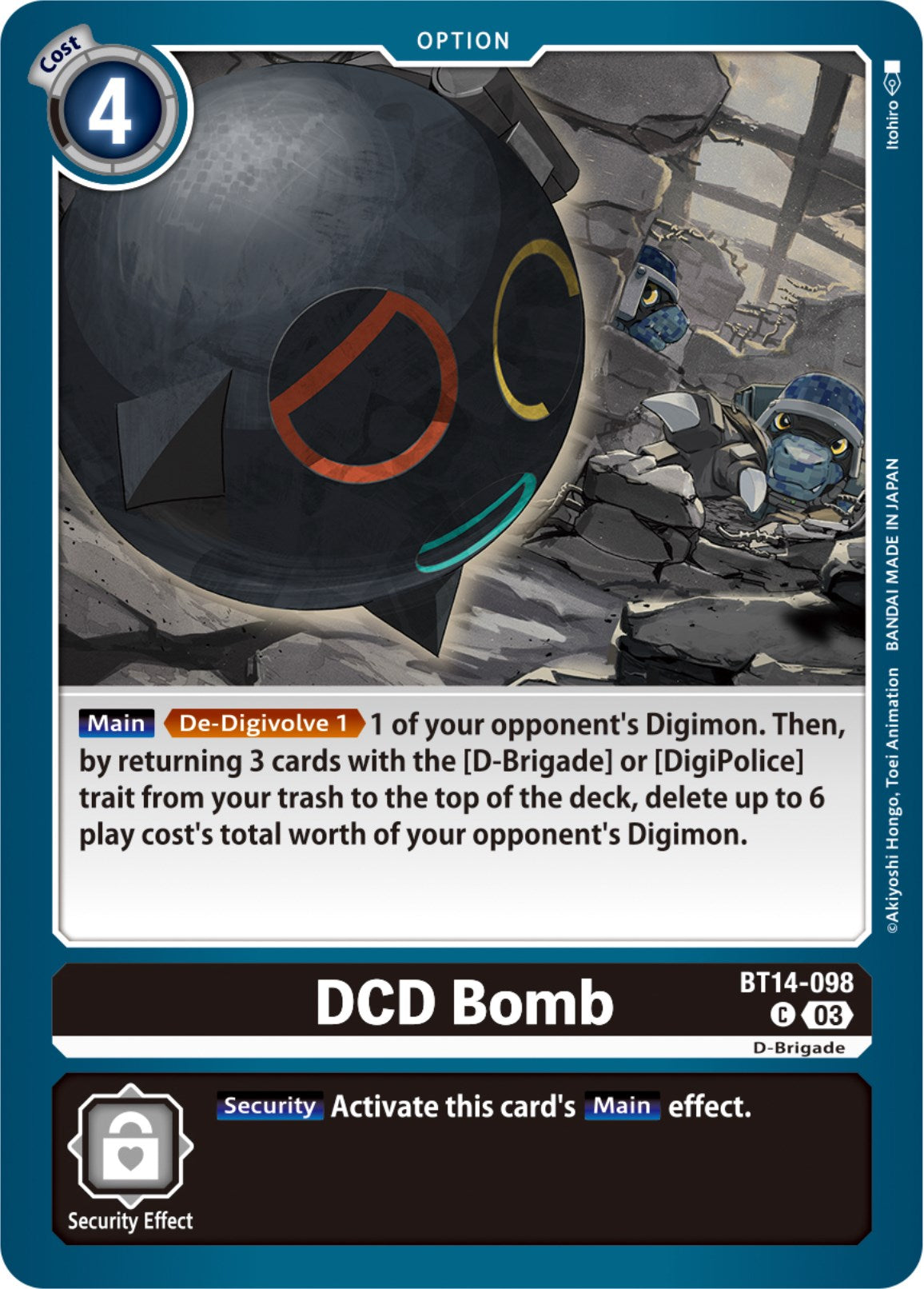 DCD Bomb [BT14-098] [Blast Ace] | Clutch Gaming