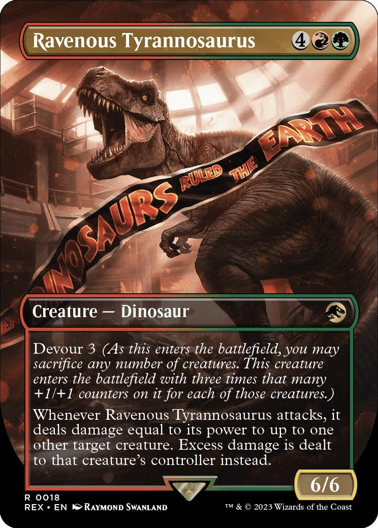 Ravenous Tyrannosaurus (Borderless) [Jurassic World Collection] | Clutch Gaming