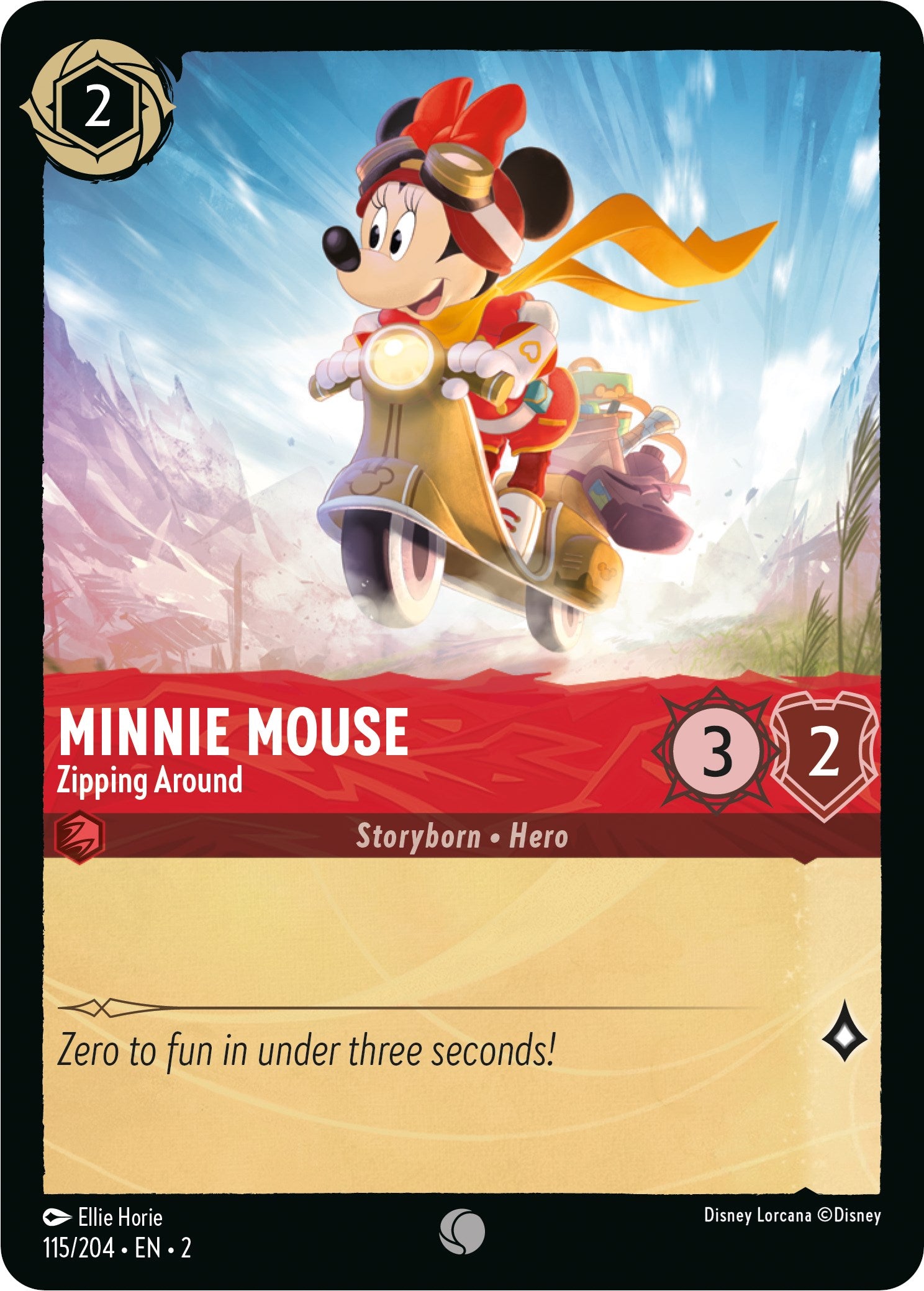 Minnie Mouse - Zipping Around (115/204) [Rise of the Floodborn] | Clutch Gaming