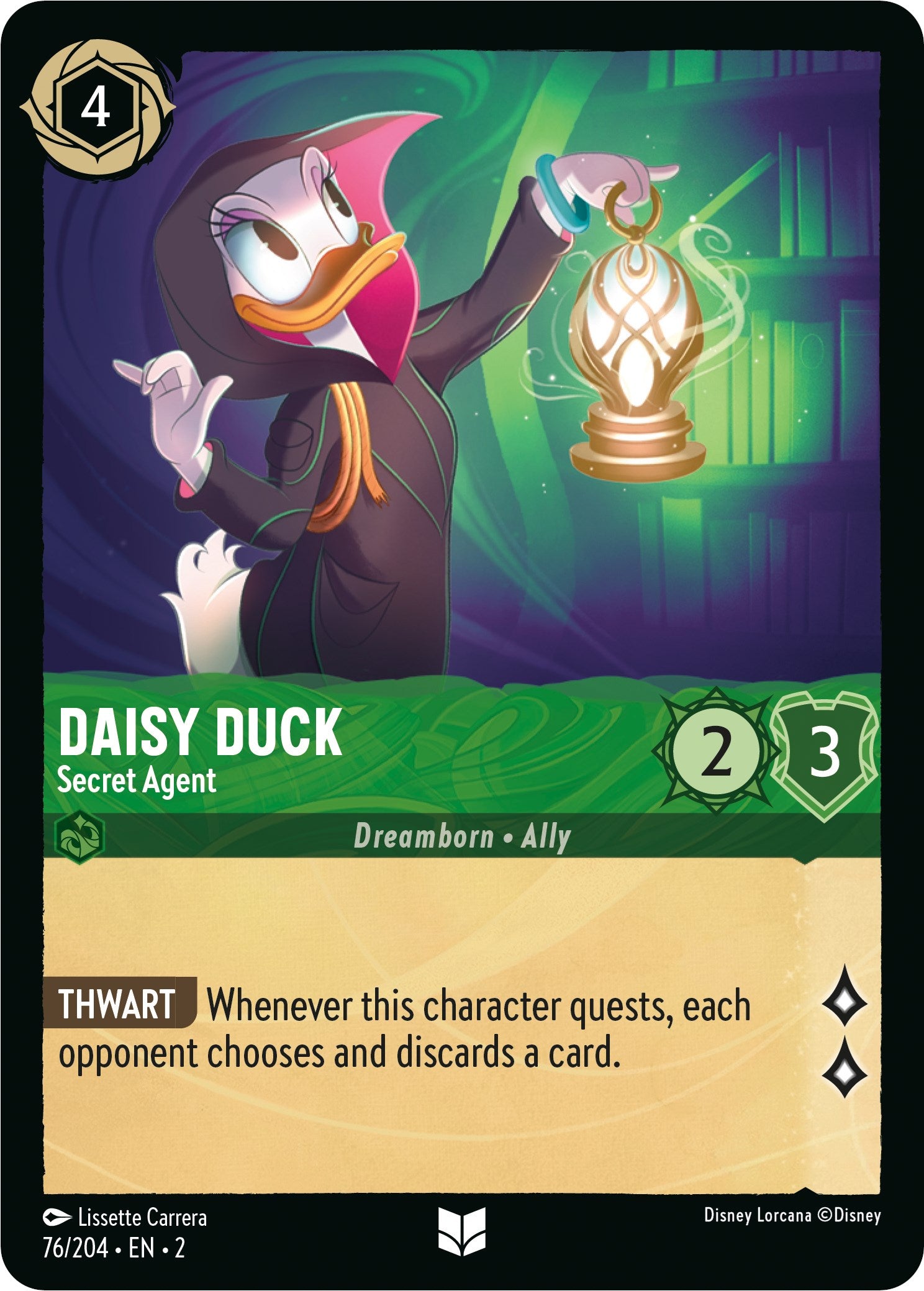 Daisy Duck - Secret Agent (76/204) [Rise of the Floodborn] | Clutch Gaming