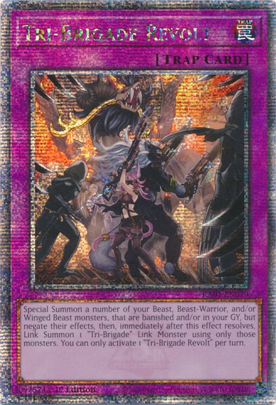 Tri-Brigade Revolt [RA01-EN079] Quarter Century Secret Rare | Clutch Gaming