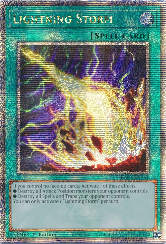 Lightning Storm [RA01-EN061] Quarter Century Secret Rare | Clutch Gaming