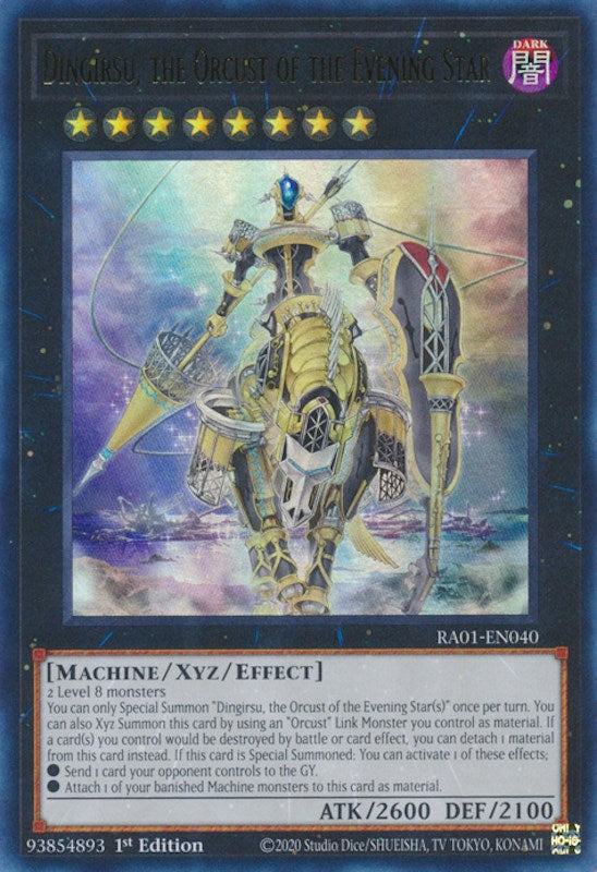 Dingirsu, the Orcust of the Evening Star [RA01-EN040] Ultra Rare | Clutch Gaming