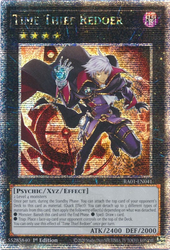 Time Thief Redoer [RA01-EN041] Quarter Century Secret Rare | Clutch Gaming