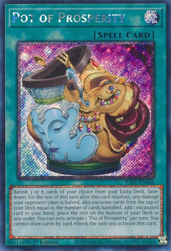 Pot of Prosperity [RA01-EN066] Platinum Secret Rare | Clutch Gaming