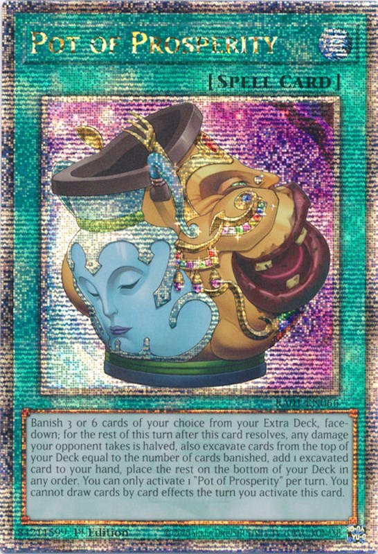 Pot of Prosperity [RA01-EN066] Quarter Century Secret Rare | Clutch Gaming