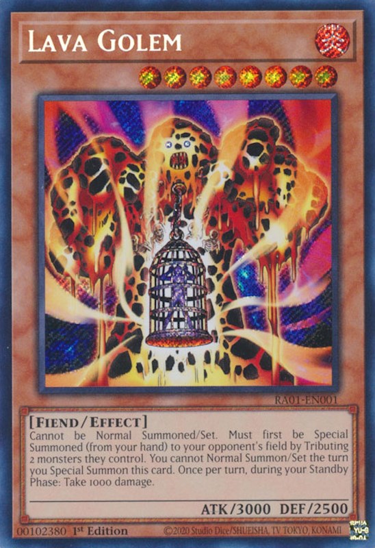 Lava Golem [RA01-EN001] Secret Rare | Clutch Gaming