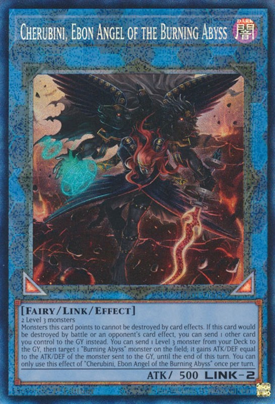 Cherubini, Ebon Angel of the Burning Abyss [RA01-EN042] Prismatic Collector's Rare | Clutch Gaming