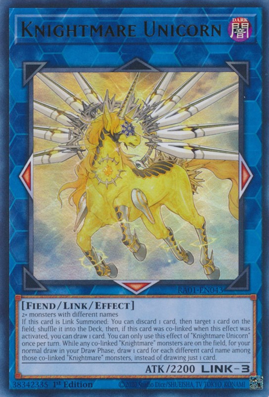 Knightmare Unicorn [RA01-EN043] Ultra Rare | Clutch Gaming