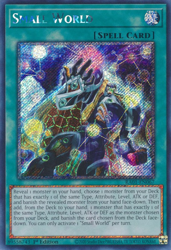 Small World [RA01-EN067] Platinum Secret Rare | Clutch Gaming