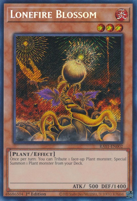 Lonefire Blossom [RA01-EN002] Secret Rare | Clutch Gaming