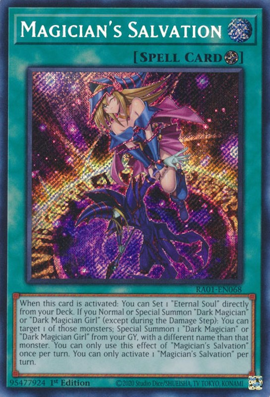 Magician's Salvation [RA01-EN068] Secret Rare | Clutch Gaming