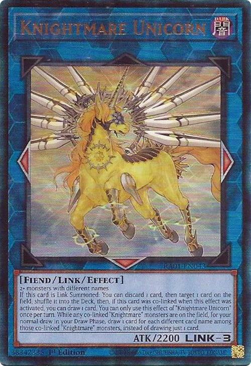 Knightmare Unicorn [RA01-EN043] Prismatic Ultimate Rare | Clutch Gaming