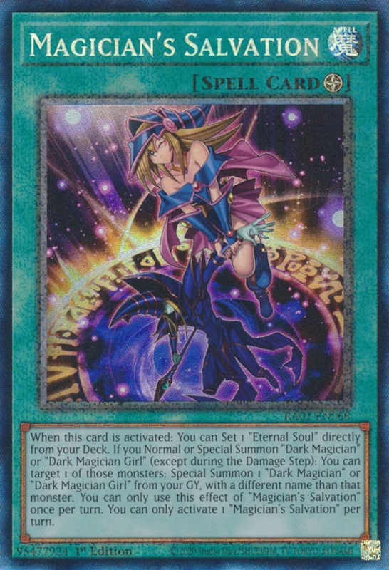 Magician's Salvation [RA01-EN068] Prismatic Collector's Rare | Clutch Gaming