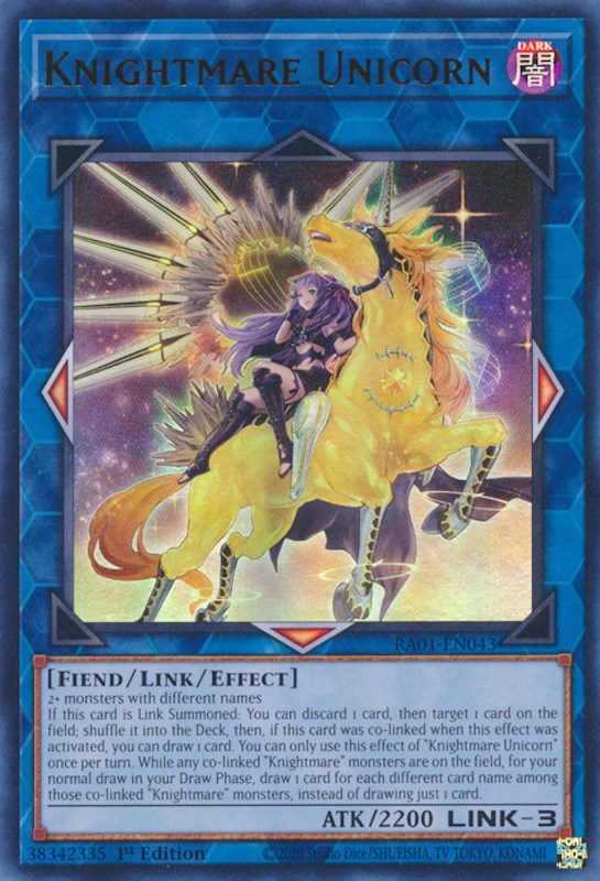 Knightmare Unicorn (Alternate Art) [RA01-EN043] Ultra Rare | Clutch Gaming