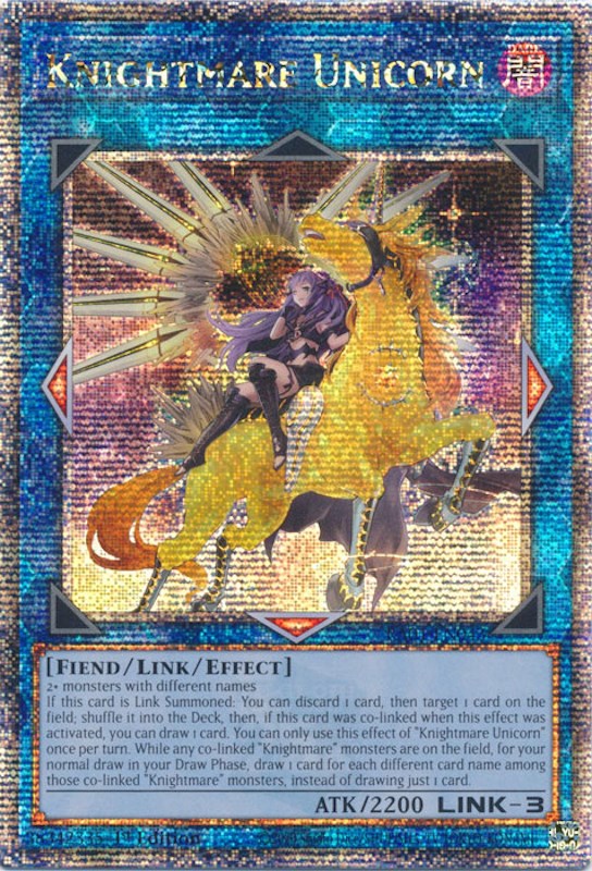 Knightmare Unicorn (Alternate Art) [RA01-EN043] Quarter Century Secret Rare | Clutch Gaming