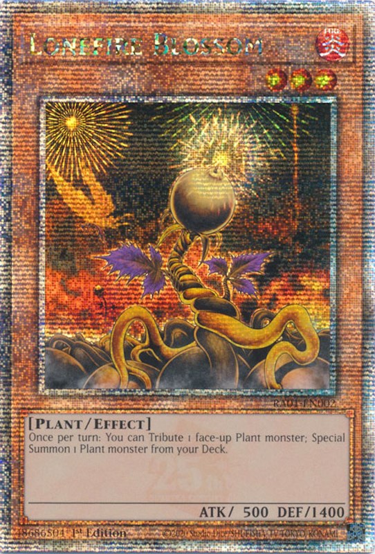 Lonefire Blossom [RA01-EN002] Quarter Century Secret Rare | Clutch Gaming