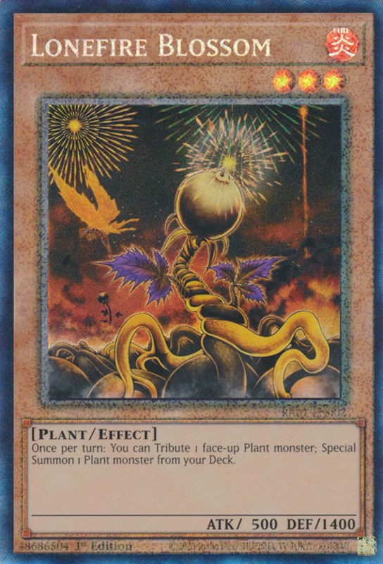 Lonefire Blossom [RA01-EN002] Prismatic Collector's Rare | Clutch Gaming