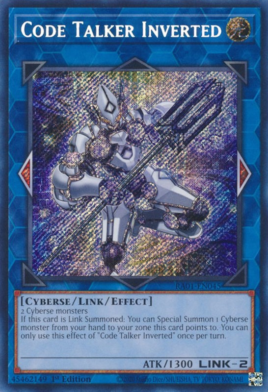 Code Talker Inverted [RA01-EN045] Secret Rare | Clutch Gaming