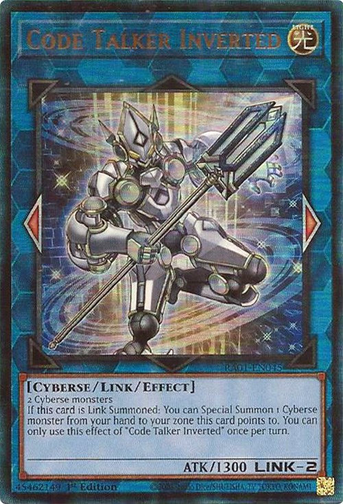 Code Talker Inverted [RA01-EN045] Prismatic Ultimate Rare | Clutch Gaming