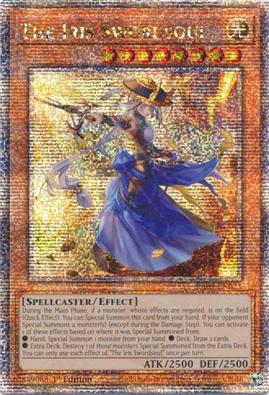 The Iris Swordsoul [RA01-EN023] Quarter Century Secret Rare | Clutch Gaming