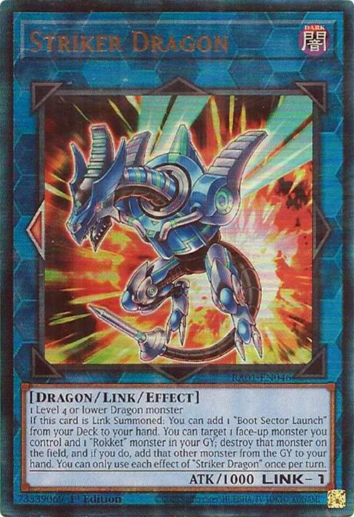 Striker Dragon [RA01-EN046] Prismatic Ultimate Rare | Clutch Gaming