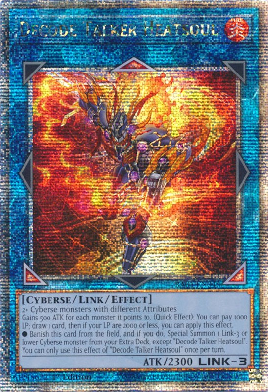 Decode Talker Heatsoul [RA01-EN048] Quarter Century Secret Rare | Clutch Gaming