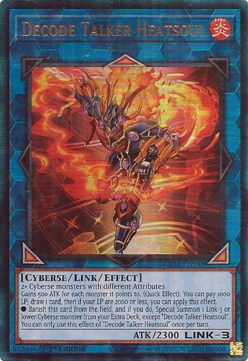 Decode Talker Heatsoul [RA01-EN048] Prismatic Ultimate Rare | Clutch Gaming