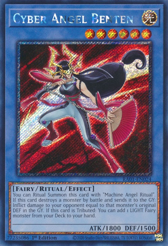 Cyber Angel Benten [RA01-EN024] Platinum Secret Rare | Clutch Gaming