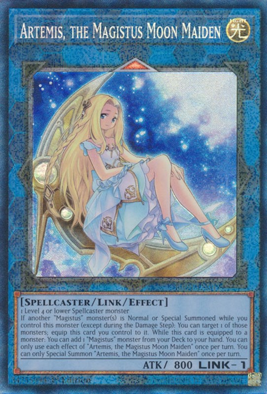 Artemis, the Magistus Moon Maiden [RA01-EN049] Prismatic Collector's Rare | Clutch Gaming