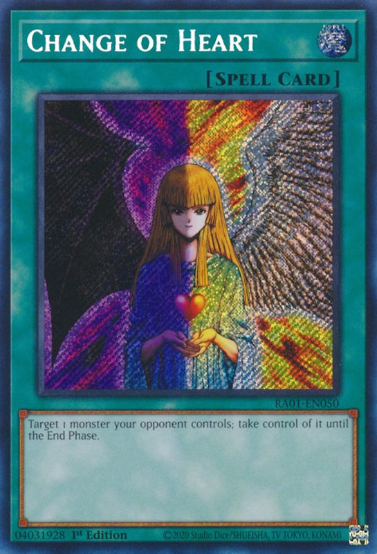 Change of Heart [RA01-EN050] Secret Rare | Clutch Gaming