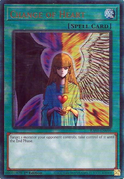 Change of Heart [RA01-EN050] Prismatic Ultimate Rare | Clutch Gaming