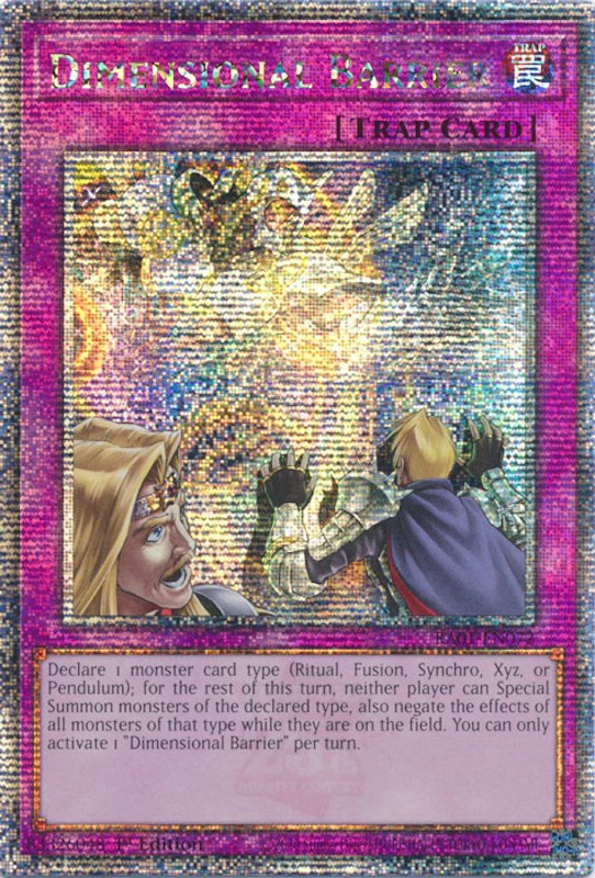 Dimensional Barrier [RA01-EN072] Quarter Century Secret Rare | Clutch Gaming