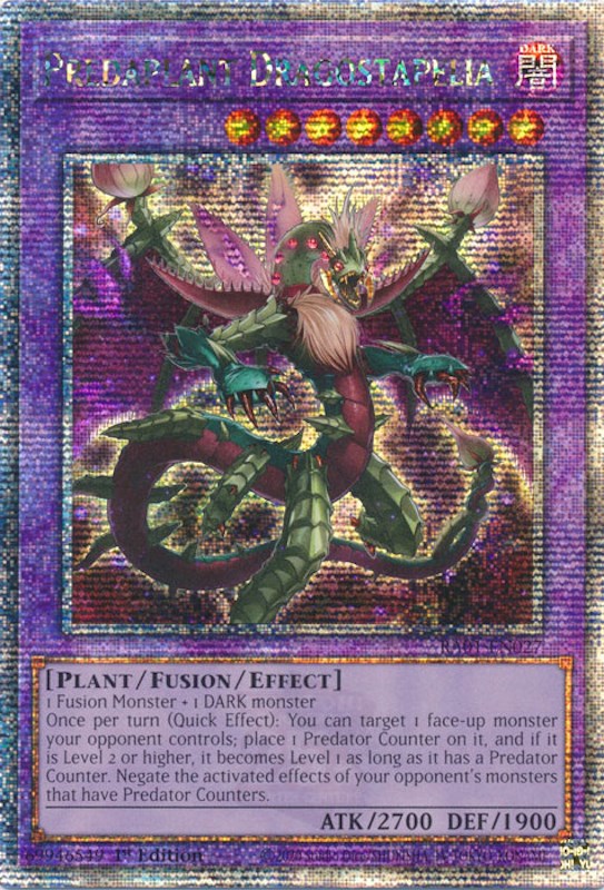 Predaplant Dragostapelia [RA01-EN027] Quarter Century Secret Rare | Clutch Gaming