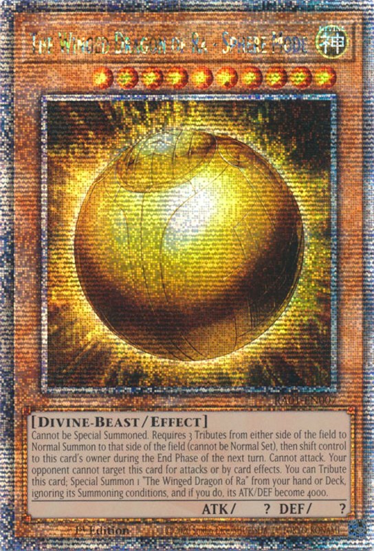 The Winged Dragon of Ra - Sphere Mode [RA01-EN007] Quarter Century Secret Rare | Clutch Gaming