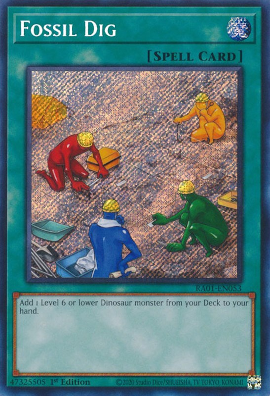 Fossil Dig [RA01-EN053] Secret Rare | Clutch Gaming