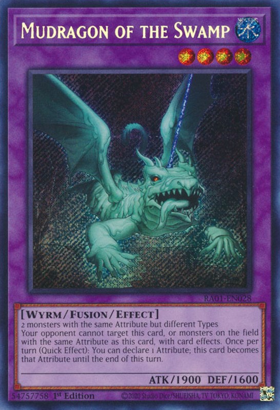 Mudragon of the Swamp [RA01-EN028] Secret Rare | Clutch Gaming