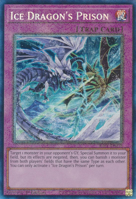 Ice Dragon's Prison [RA01-EN078] Prismatic Collector's Rare | Clutch Gaming