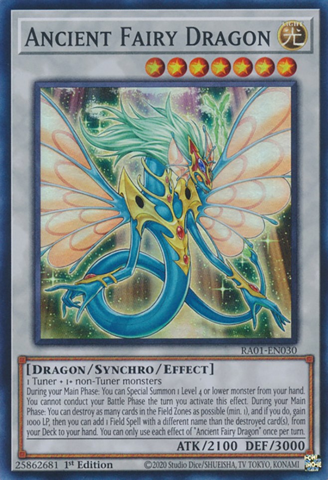 Ancient Fairy Dragon [RA01-EN030] Super Rare | Clutch Gaming