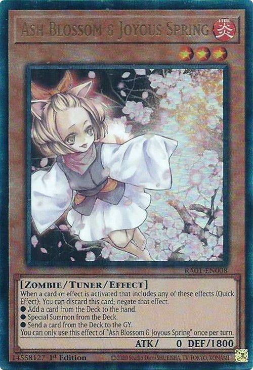 Ash Blossom & Joyous Spring [RA01-EN008] Prismatic Ultimate Rare | Clutch Gaming