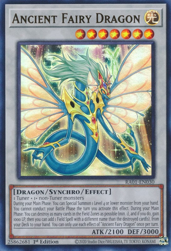 Ancient Fairy Dragon [RA01-EN030] Ultra Rare | Clutch Gaming