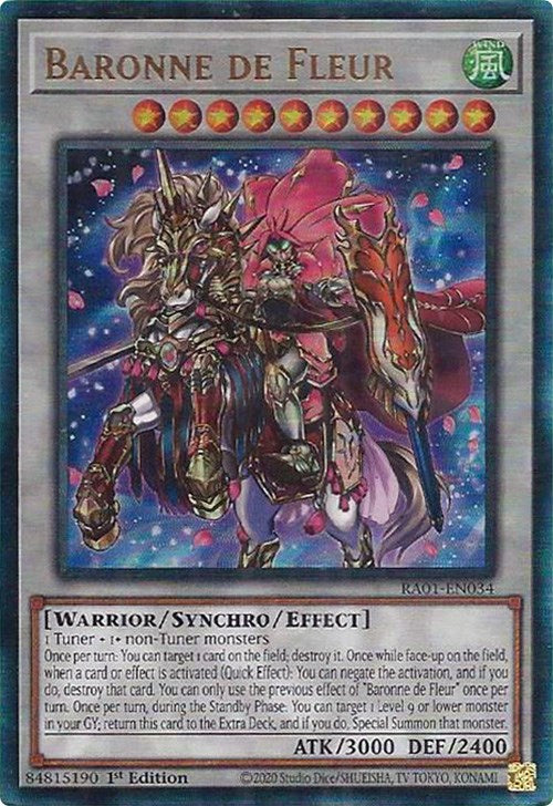 Baronne de Fleur [RA01-EN034] Prismatic Ultimate Rare | Clutch Gaming