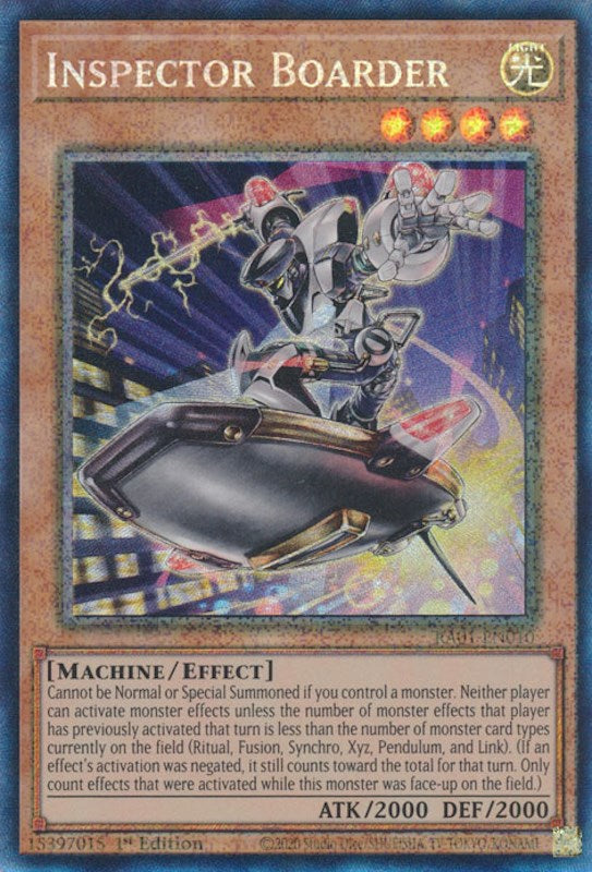 Inspector Boarder [RA01-EN010] Prismatic Collector's Rare | Clutch Gaming