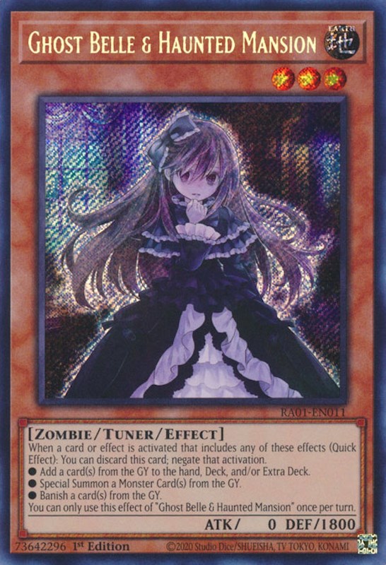 Ghost Belle & Haunted Mansion [RA01-EN011] Secret Rare | Clutch Gaming